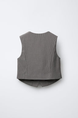 HOUNDSTOOTH TAILORED WAISTCOAT - Zara фото 2