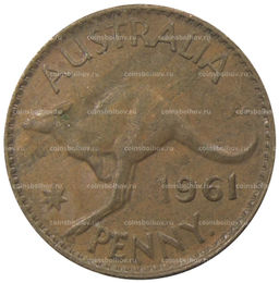 Монета 1 пенни 1961 года Австралия