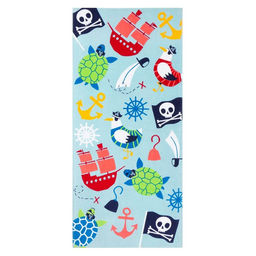 Полотенце LoveLife Пираты 70х140 см, велюр/махра 340гр/м2, 100% хлопок  фото 2