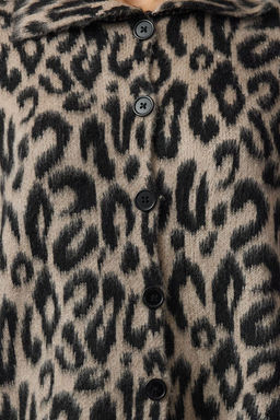 TRENDYOLMILLA Kahverengi Leopar Desenli Triko H?rka TWOAW25HI00360 фото 3