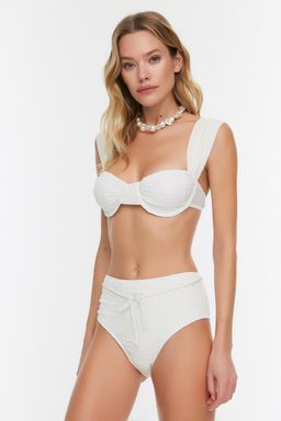 TRENDYOLMILLA Haki Aksesuarl? Dokulu Yuksek Bel Regular Bikini Alt? TBESS21BA0167 фото 7