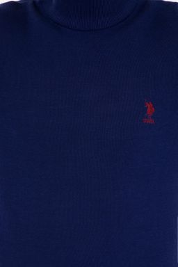 U. S. Polo Assn / Мужской синий базовый свитер - U.s. polo assn фото 6