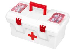 Ящик для медикаментов-аптечка 16 л 40,5*23,5*21 см Массимос крыш.с 2-мя защел.и 2-мя органай+вклад - Elan gallery фото 3