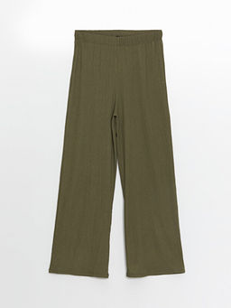 Beli Lastikli D?z Geni? Pa?a Kad?n Pantolon