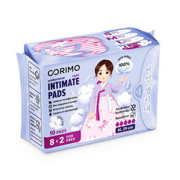 А.Т. Corimo Прокладки женские гигиенич.впитыв.анатомич.формы XL-29сm 10шт