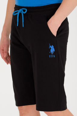 Мужские черные вязаные шорты - U.s. polo assn фото 6