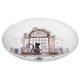 НАБОР ТАРЕЛОК ОБЕДЕННЫХ LEFARD ЛАВАНДОВЫЕ КОТЫ 2 ШТ. 25,5*2,5 СМ (КОР=12НАБ.)  фото 4