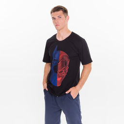 Цена за 2 шт. Футболка мужская, цвет черный, face, размер 60