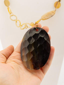 Украшение с подвеской из рога № 029 - Ганг фото 4