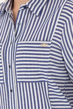 U. S. Polo Assn Женская темно-синяя рубашка с длинным рукавом - U.s. polo assn фото 7