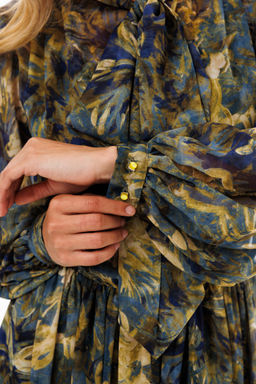 Платье Eola 2900 из шифона с принтом X-образного силуэта фото 6