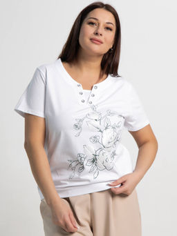 Блуза Кэмерон (белый) Б15357-20М - Lt collection фото 7