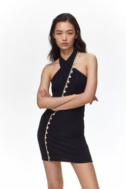Vestido halter con detalles decorativos - H&m фото 4