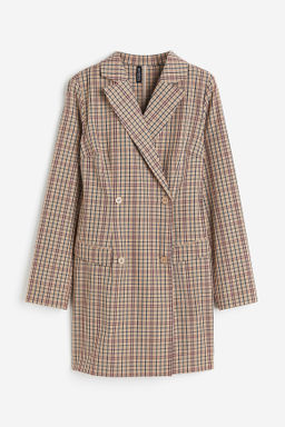 Vestido blazer de doble botonadura