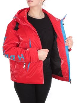D004 RED Куртка демисезонная женская (100 гр. синтепон)