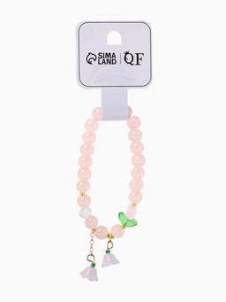 Браслет "Тюльпанчик" шар №8, цвет розовый