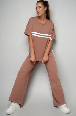 Женский костюм оверсайз из футера двухнитки Happyfox  фото 24