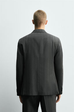 HERRINGBONE SUIT BLAZER - Zara фото 3