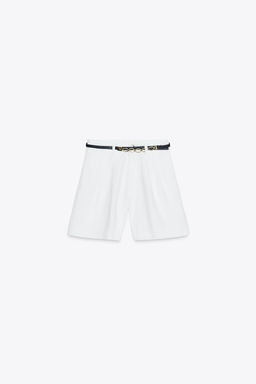 Z1975 DENIM SHORTS WITH DARTS AND BELT
