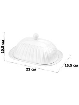 Масленка 21*15,5*10,5 см "Ампир", фарфор