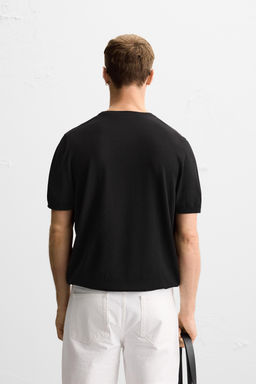 REGULAR FIT KNIT T-SHIRT - Zara фото 3