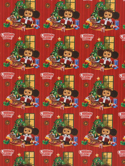 Цена за 10 шт. Бумага упаковочная глянцевая "Новогодняя история", 70 х 100 см