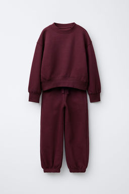 CONJUNTO SUDADERA Y PANTAL?N JOGGER / Burgundy