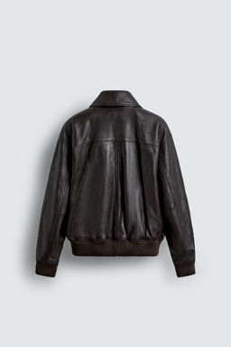 LEATHER JACKET WITH POCKETS - Zara фото 2
