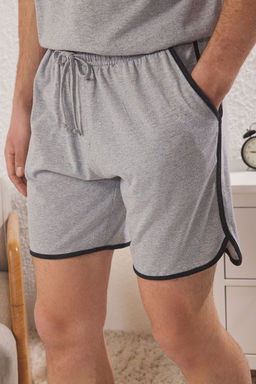 TRENDYOL MAN Siyah Regular Fit Bisiklet Yaka Kol Seritli Sortlu Pijama Tak?m? TMNSS23PT00001 - Trendyolmilla фото 17