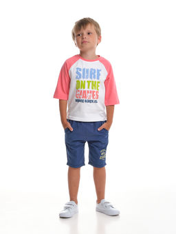 Футболка с принтом UD 0755 коралловый - Mini maxi фото 2