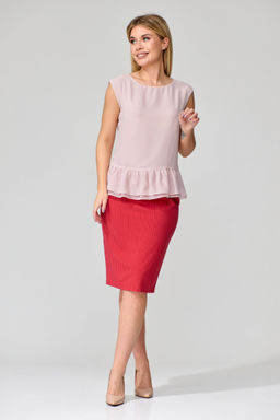 Костюм из жакета, блузки и юбки - Gizart фото 10