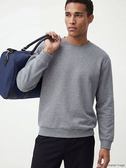 Bisiklet Yaka Erkek Sweatshirt