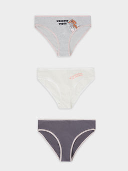 Трусы для девочек в наборе, 3 шт