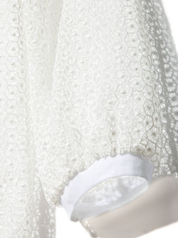 CONTE Ультрамодный бомбер из кружева с рукавами ? LJ 895 off-white - Conte elegant фото 8