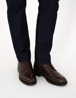 Kahverengi Kau_uk Taban %100 Deri Bot