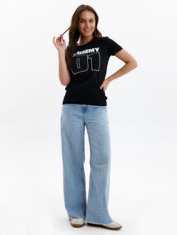 Футболка женская KAFTAN Sport Family, чёрный, размер 42