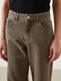 Straight Fit Kad?n Jean Pantolon