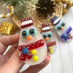 Брошь Снеговик - Стрекоза фото 3