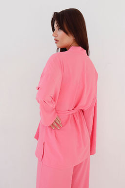 9377 Костюм из кимоно и брюк-палаццо pink - Martichelli фото 15