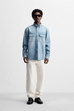 DENIM SHIRT WITH POCKETS
