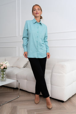 Рубашка Open Style 5953 бирюзовый