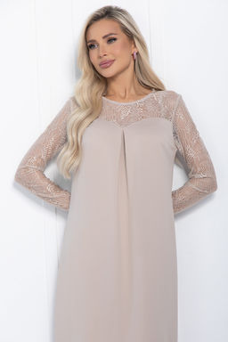 Платье Кружевная нежность (бежевое) П11397 - Lt collection фото 5