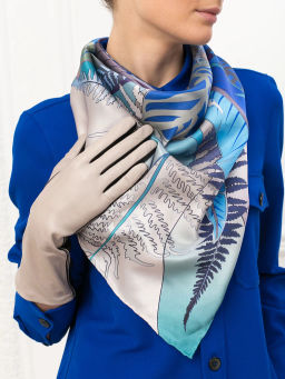 Перчатки женские ш/п F-IS0065 latte/black - Eleganzza фото 7