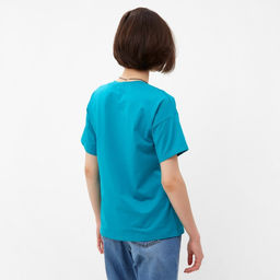 Футболка женская MINAKU Fuck, голубая, размер 48