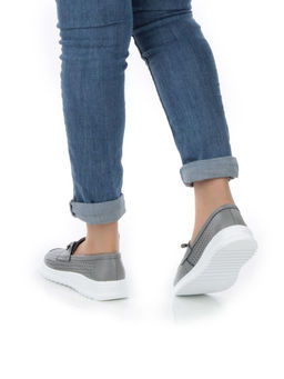 03-ZL-8861 DK. GRAY Полуботинки женские (натуральная кожа) - Фабричный китай фото 3