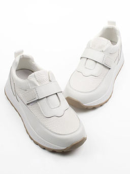03-A238-2 WHITE Кроссовки женские (натуральная кожа)