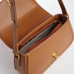 Сумка женская TEXTURA, мессенджер, средний размер, цвет рыжий  фото 7