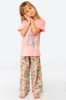 Хлопковая пижама для девочки Happy Fox  фото 5