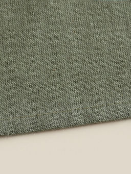 Простыня SL Home Linen collection 235*240 см , цв.зелёный, лён30%/хлопок70% - Sima-land home фото 9