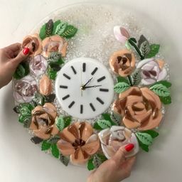 Часы настенные Розы